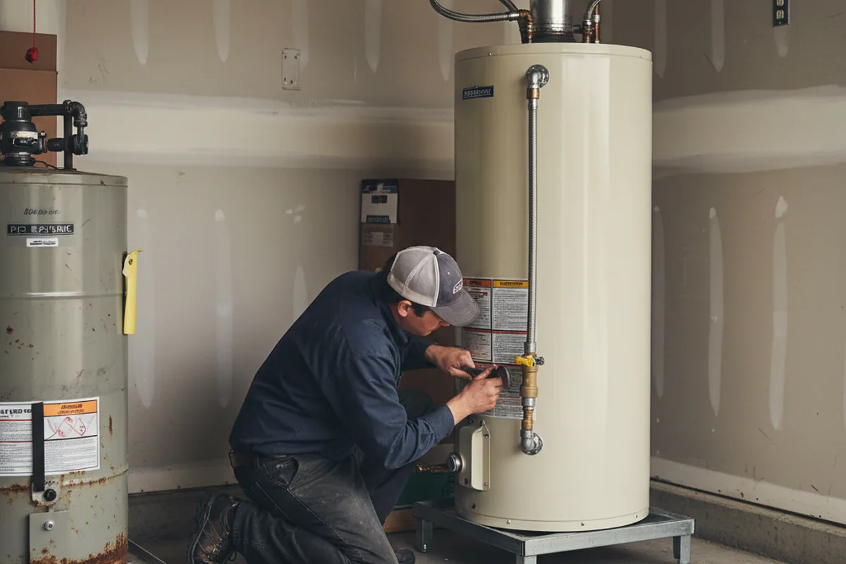 Water heater and shutoff valve replacement in Westborough