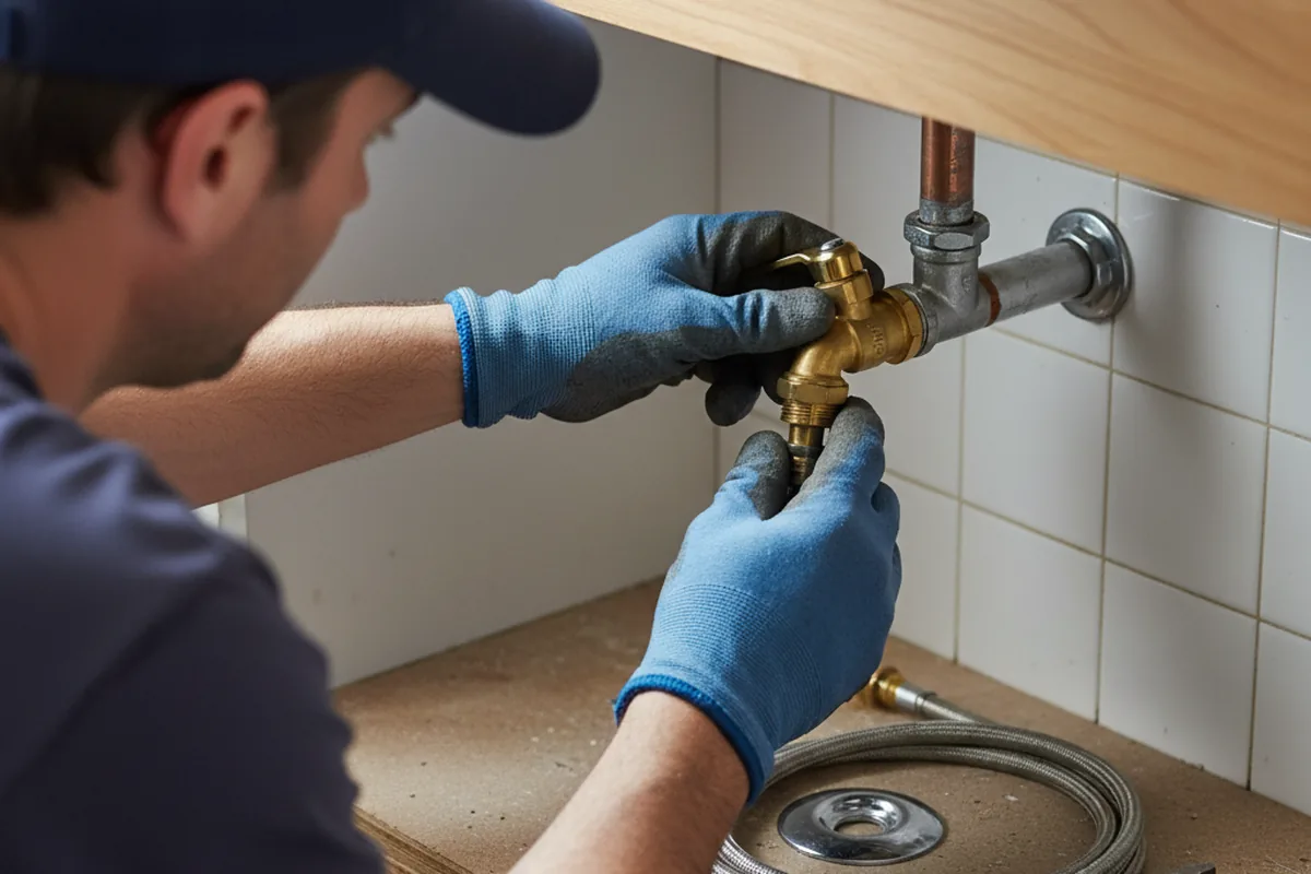 Shutoff valve and fitting work during Faucet and Fixture Repair in Westborough